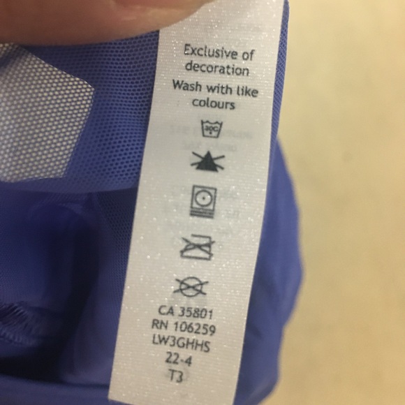 New With Tags Lululemon Mesh Panelled Training Long Sleeve Shirt Wild Indigo 12 - Picture 16 of 16